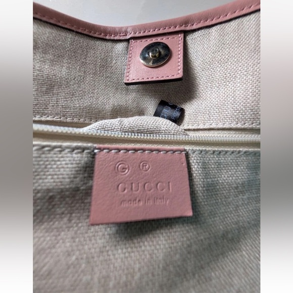 Gucci Dusty Pink Embossed Tote Bag - Picture 7 of 10